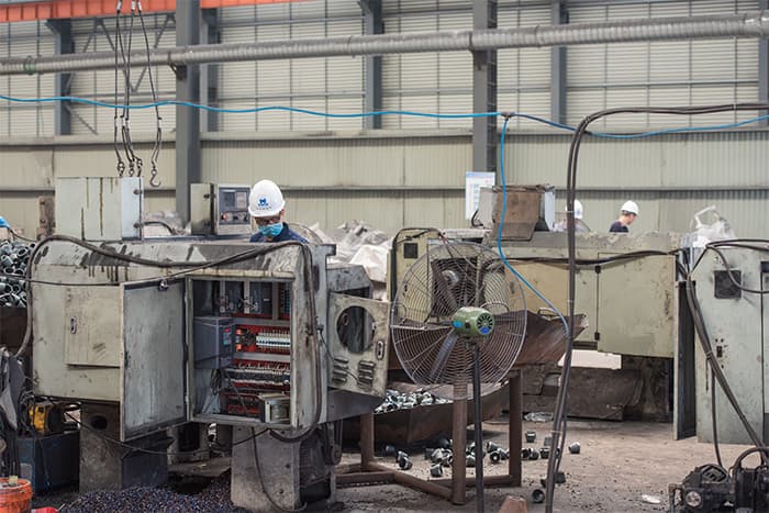 陕西网架配件-锥头加工车间