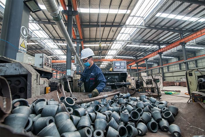 陕西网架配件-锥头加工车间